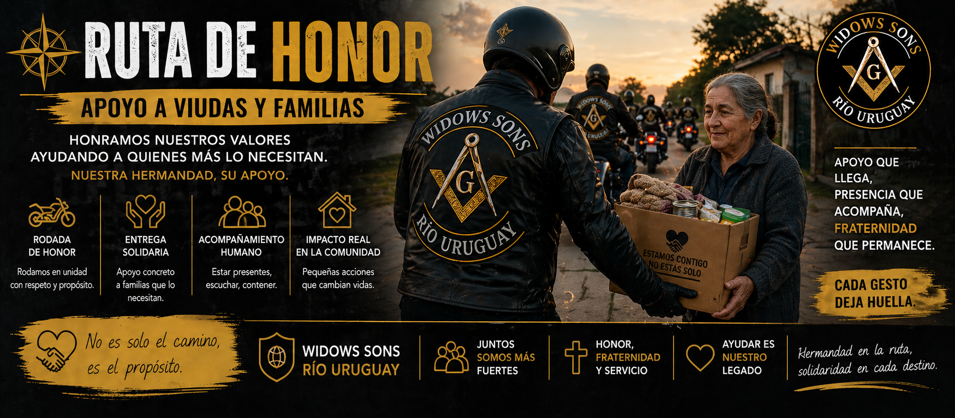 Ruta de Honor: Apoyo a Viudas y Familias